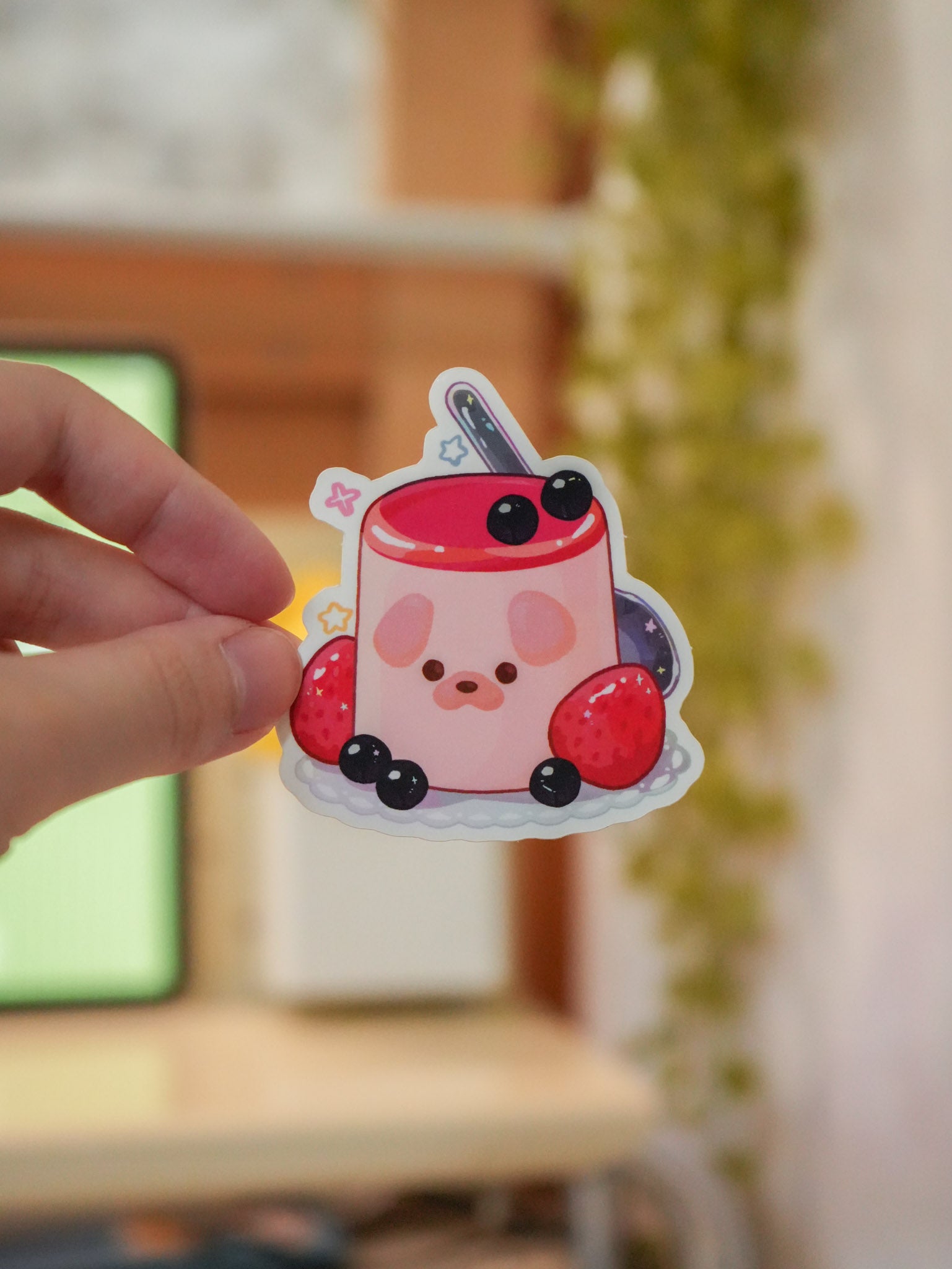 Strawberry Pudding Sticker