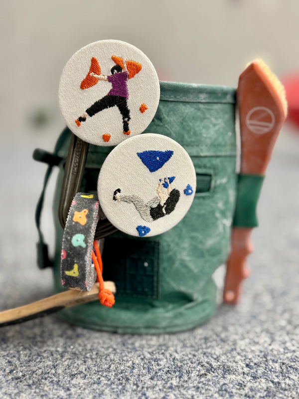 Custom Bouldering Embroidery Badge