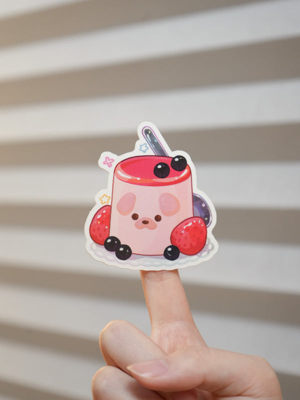 Strawberry Pudding Sticker