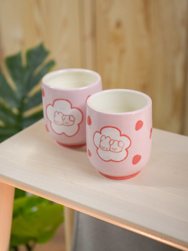 Strawberry Pink Tea Cup