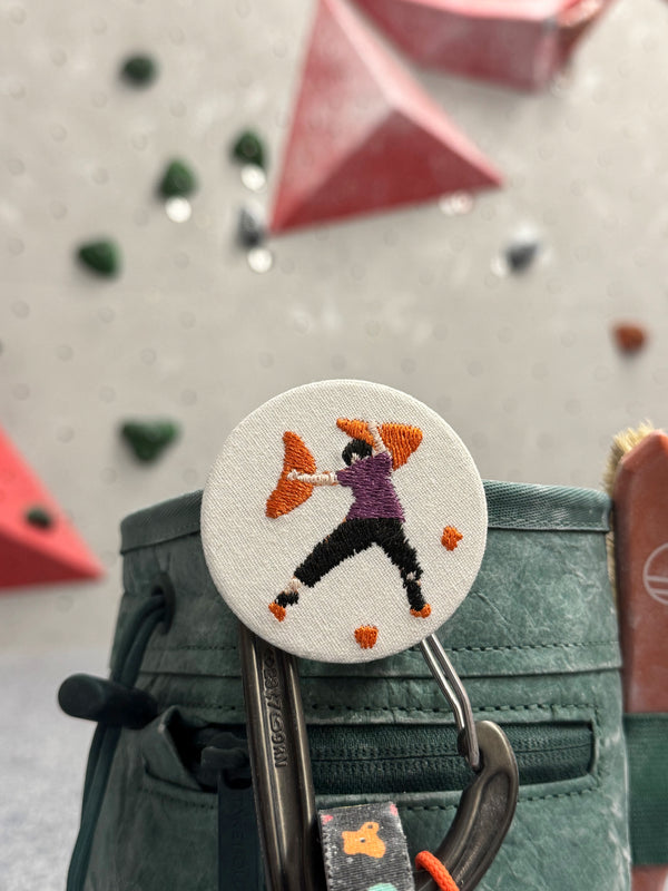 Custom Bouldering Embroidery Badge